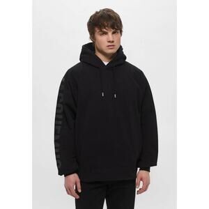 Jacquemus Le Hoodie Typo Logo Sweatshirt in Black S